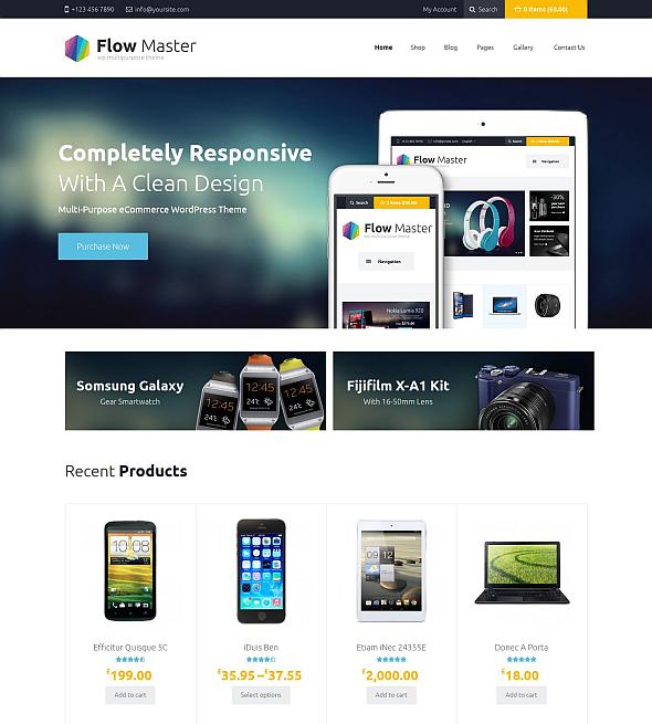 Flowmaster – szablon sklepu z elektroniką Woocommerce